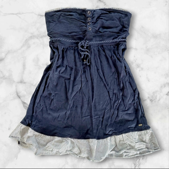 Kismet Dresses & Skirts - ✨️Dress Bundle size M Strapless Mini Dresses- Garage Navy Blue & Kismet Orange